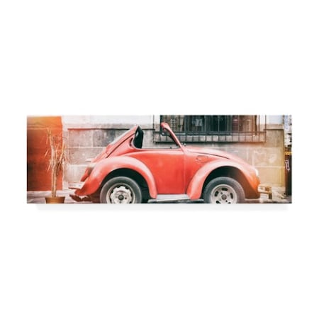 Philippe Hugonnard 'Viva Mexico 2 Small VW Beetle Car II' Canvas Art,8x24